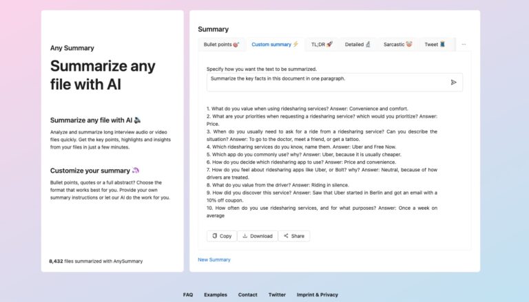 Any Summary Ai Tools Ai Tools Any Summary Ai Tools Ai Tools