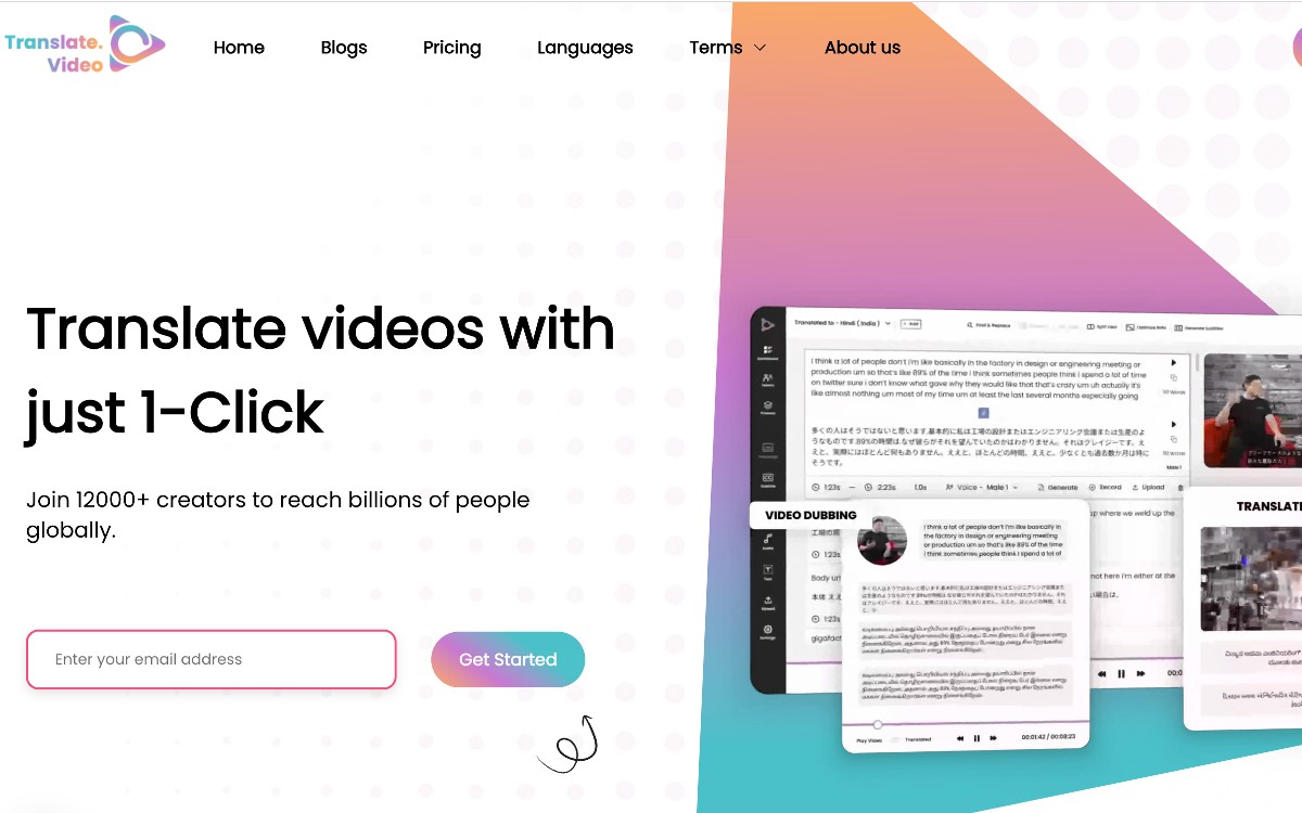 Translate videos with just 1-Click