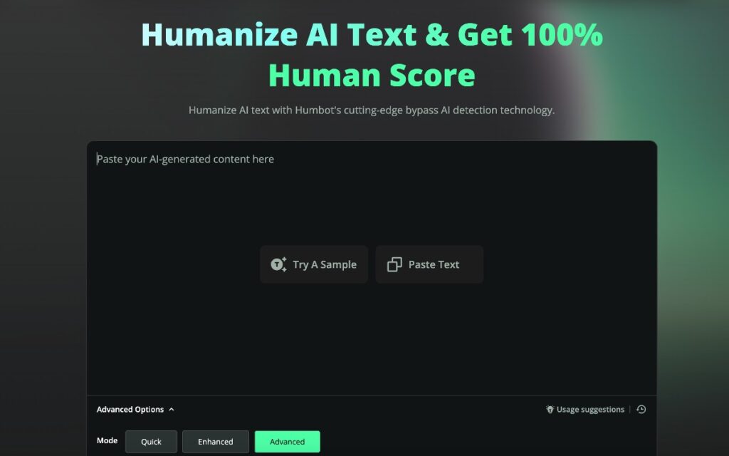 Humbot AI: Humanize Any AI Content - AI Tools | AI Tools