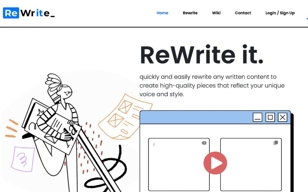 Rewriteit ai paraphrase with ease ai tools ai tools